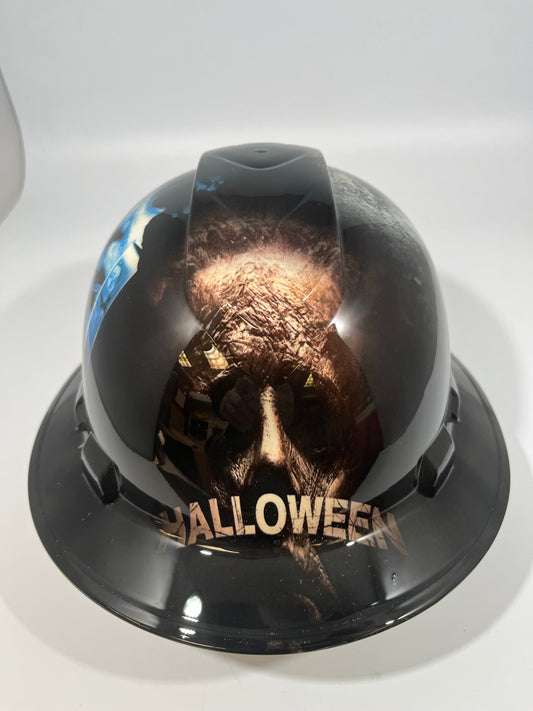 Full Brim Hard Hat Hydro Dipped HALLOWEEN MICHAEL MYERS