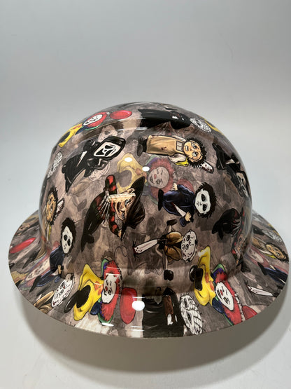 Full Brim Hard Hat Hydro Dipped HORROR MOVIE KIDS
