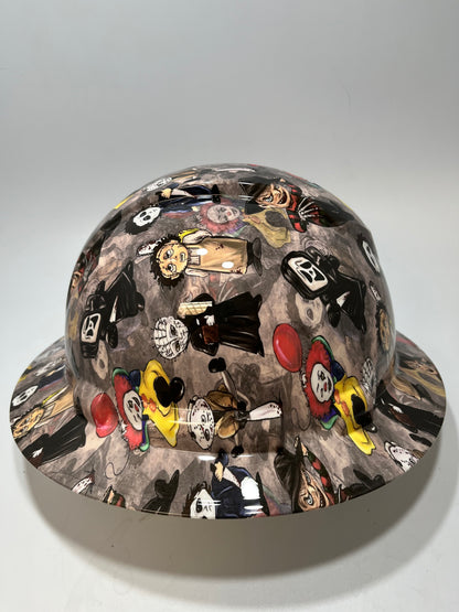 Full Brim Hard Hat Hydro Dipped HORROR MOVIE KIDS