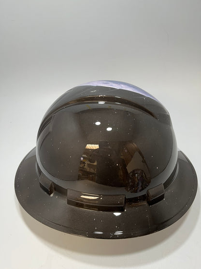 Full Brim Hard Hat Hydro Dipped HOWL AT THE MOON