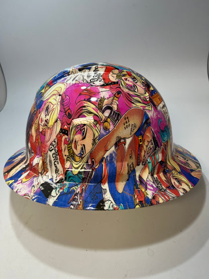Full Brim Hard Hat Hydro Dipped HARLEY QUINN DADDYS LIL MONSTER