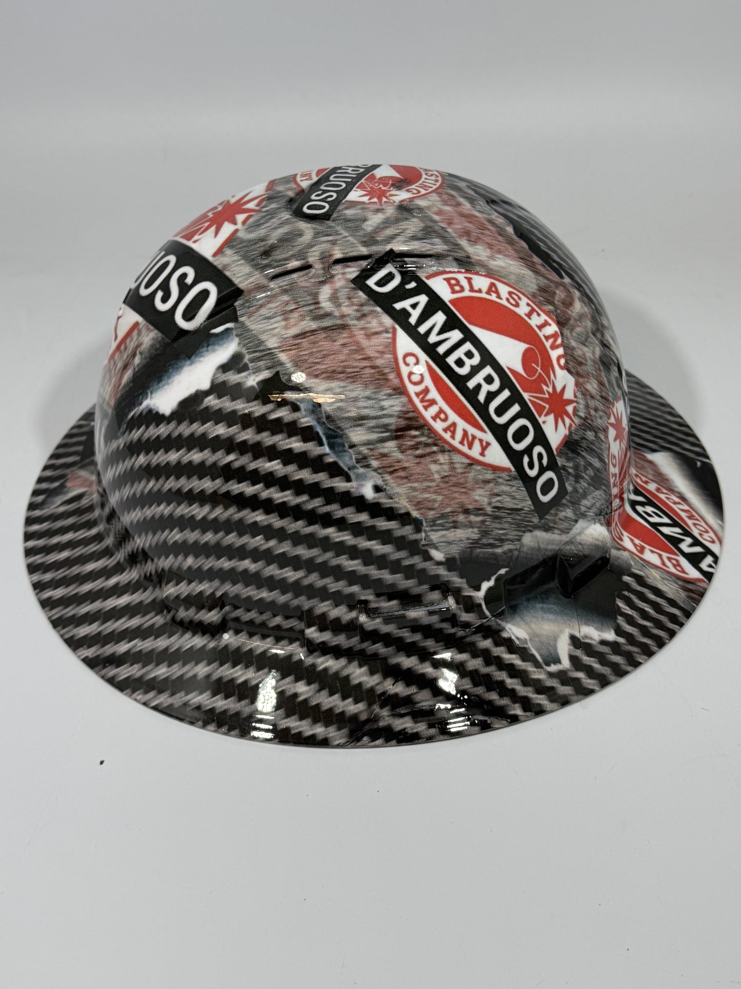 Full Brim Hard Hat Hydro Dipped D'AMBRUSO