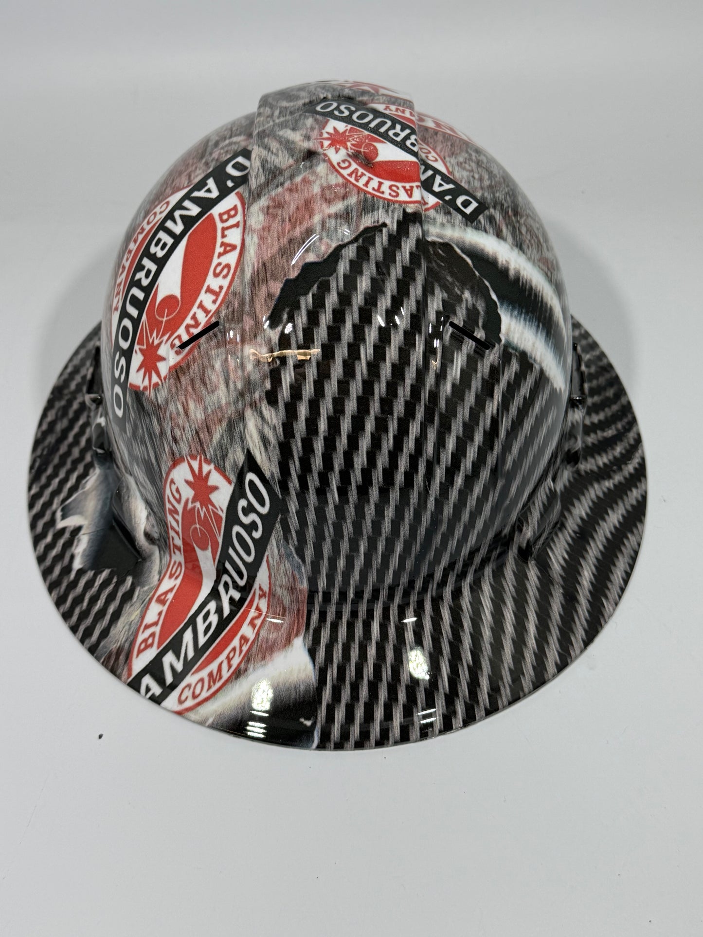 Full Brim Hard Hat Hydro Dipped D'AMBRUSO