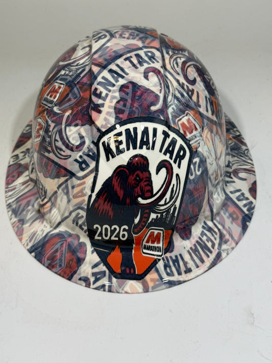 Full Brim Hard Hat Hydro Dipped KENAI TAR