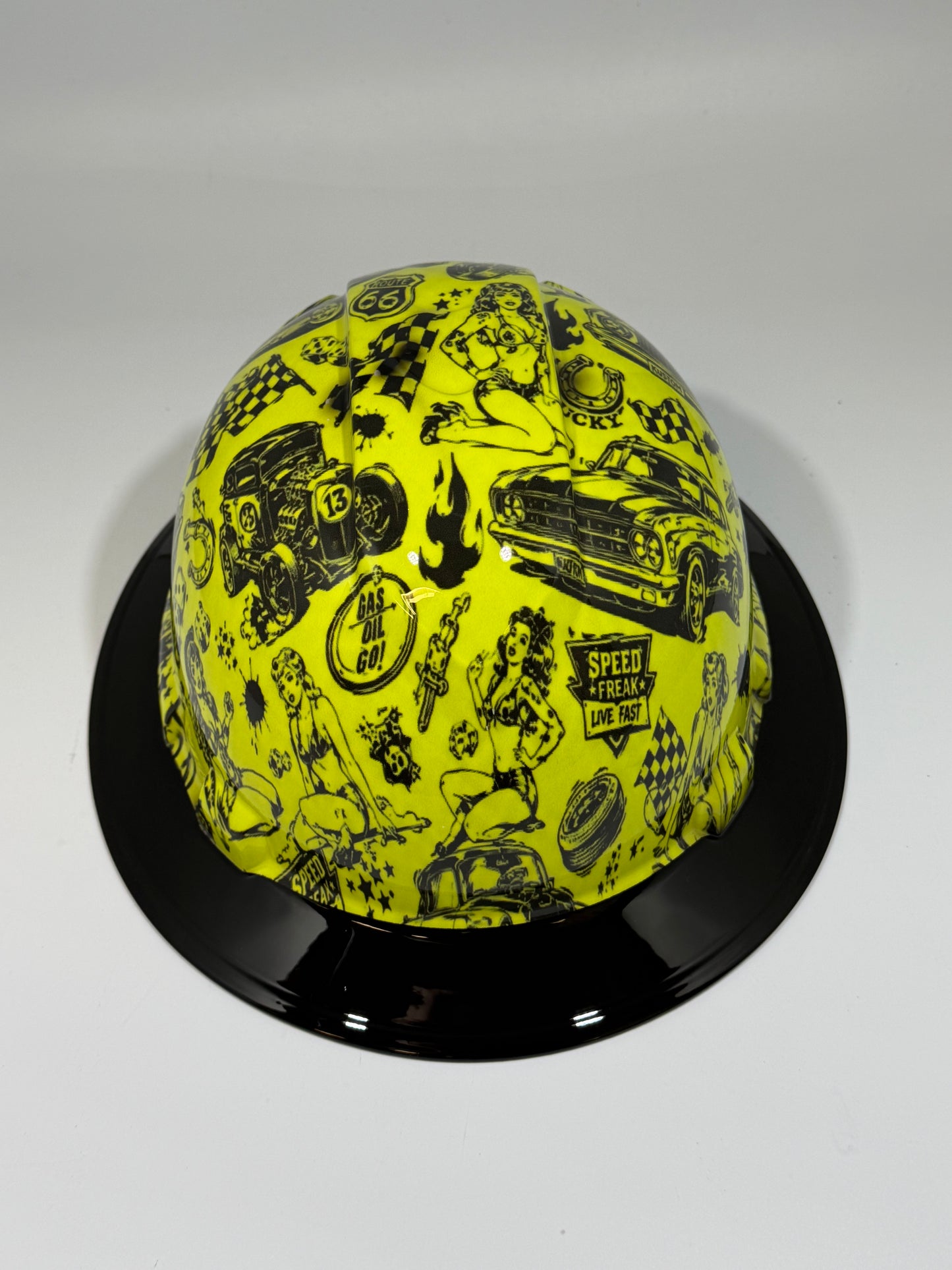 Full Brim Hard Hat Hydro Dipped AUTO RAMA