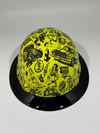 Full Brim Hard Hat Hydro Dipped AUTO RAMA
