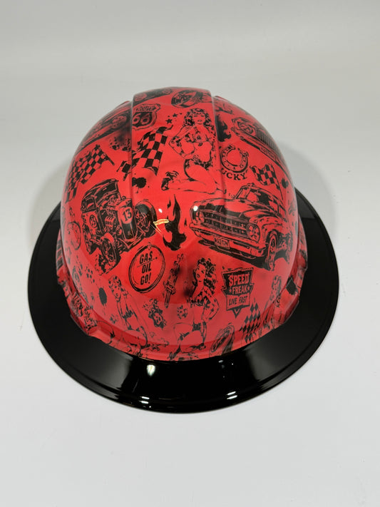 Full Brim Hard Hat Hydro Dipped AUTO RAMA