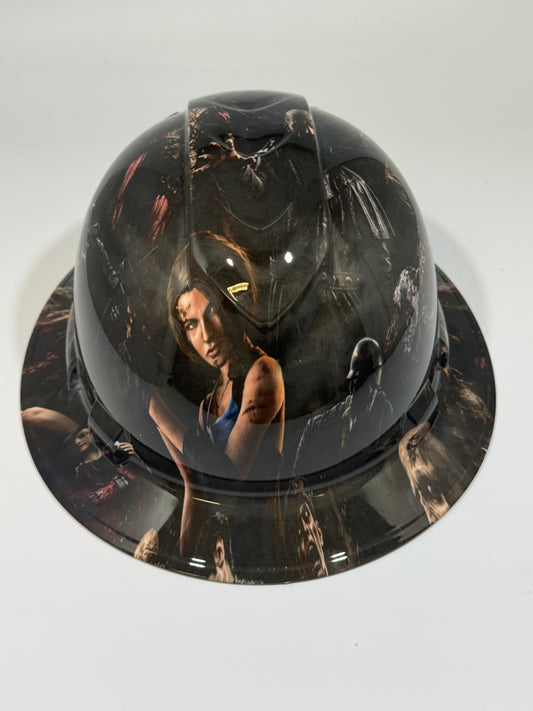 Full Brim Hard Hat Hydro Dipped RESIDENT EVIL