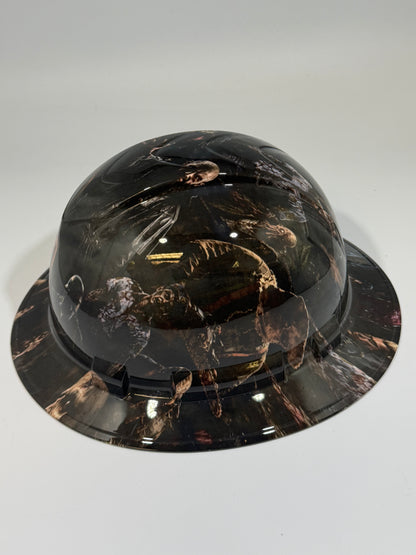Full Brim Hard Hat Hydro Dipped RESIDENT EVIL