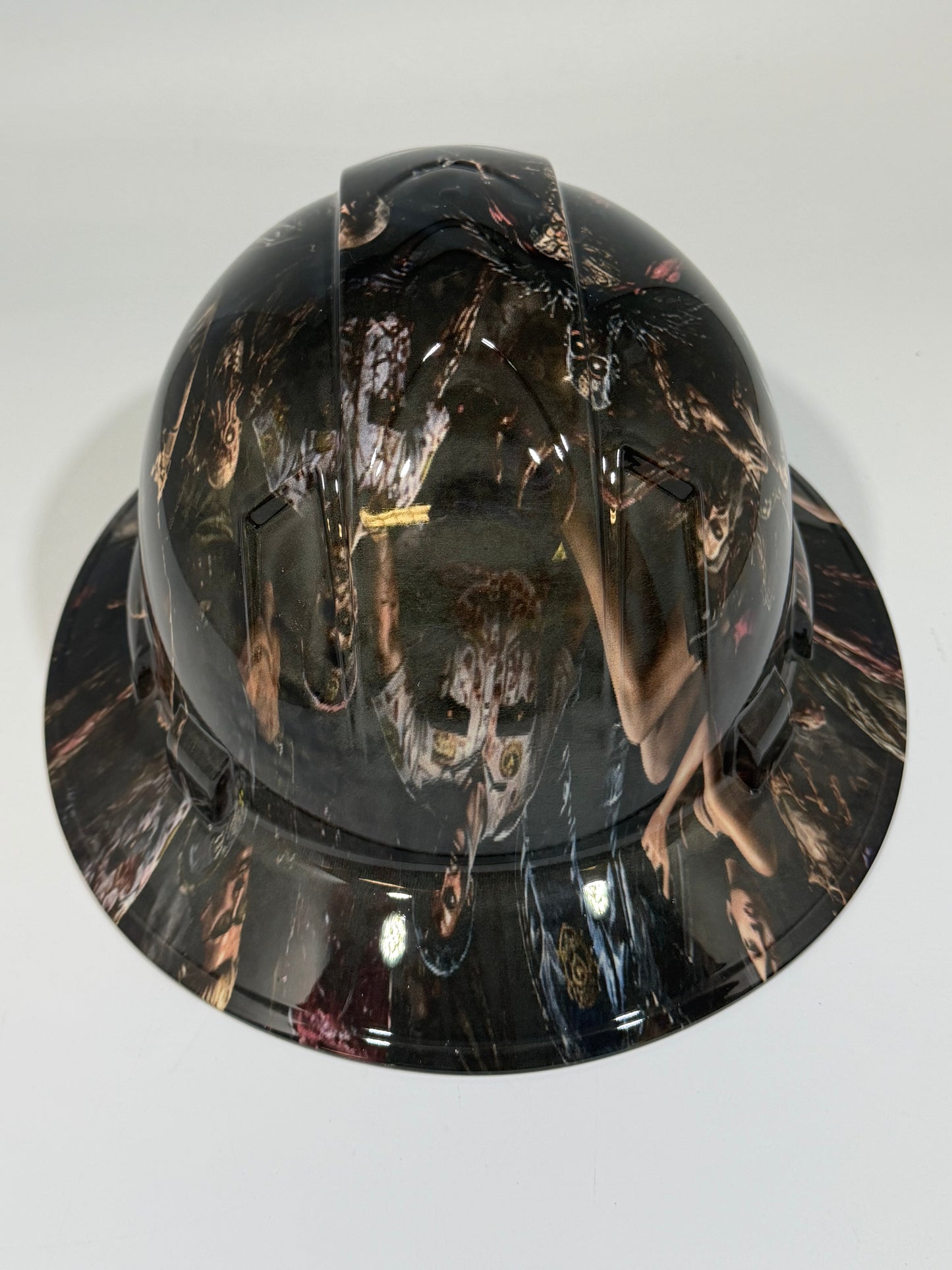 Full Brim Hard Hat Hydro Dipped RESIDENT EVIL