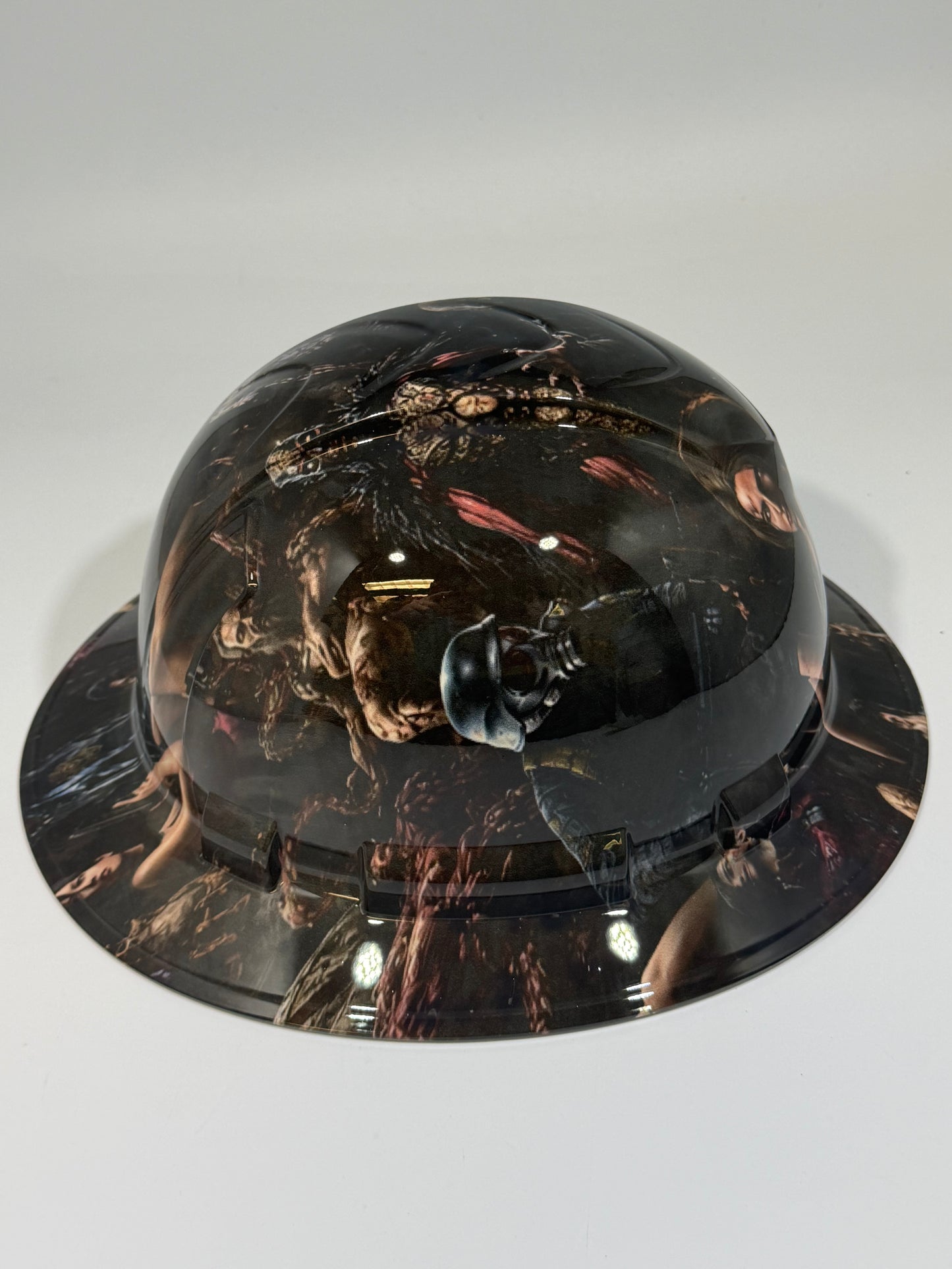 Full Brim Hard Hat Hydro Dipped RESIDENT EVIL
