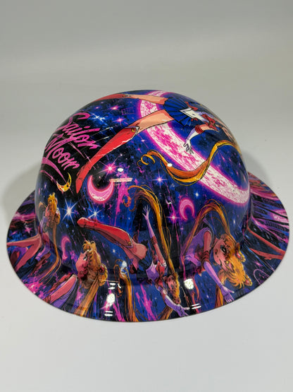 Full Brim Hard Hat Hydro Dipped SAILOR MOON