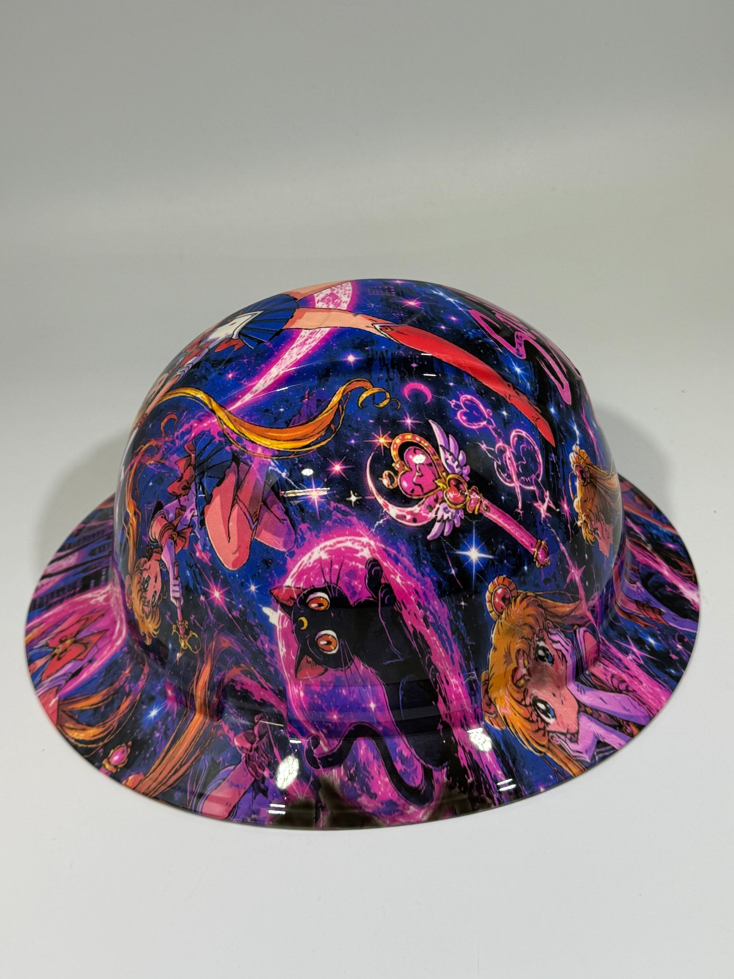 Full Brim Hard Hat Hydro Dipped SAILOR MOON