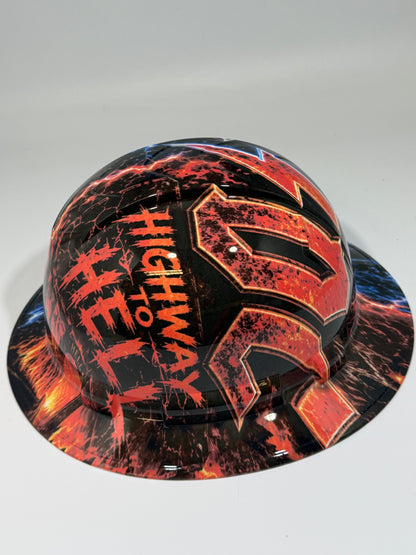 AC DC HIGHWAY TO HELL Full Brim Hard Hat