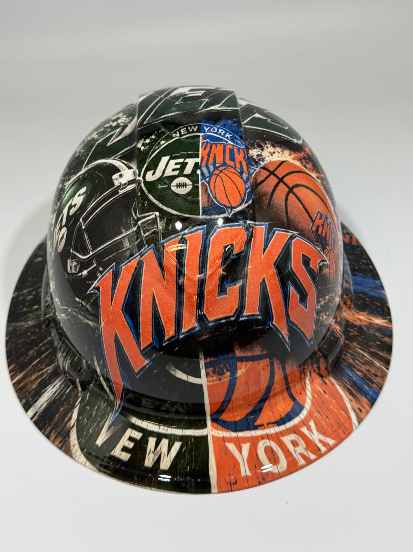 NEW YORK KNICKS JETS Full Brim Hard Hat