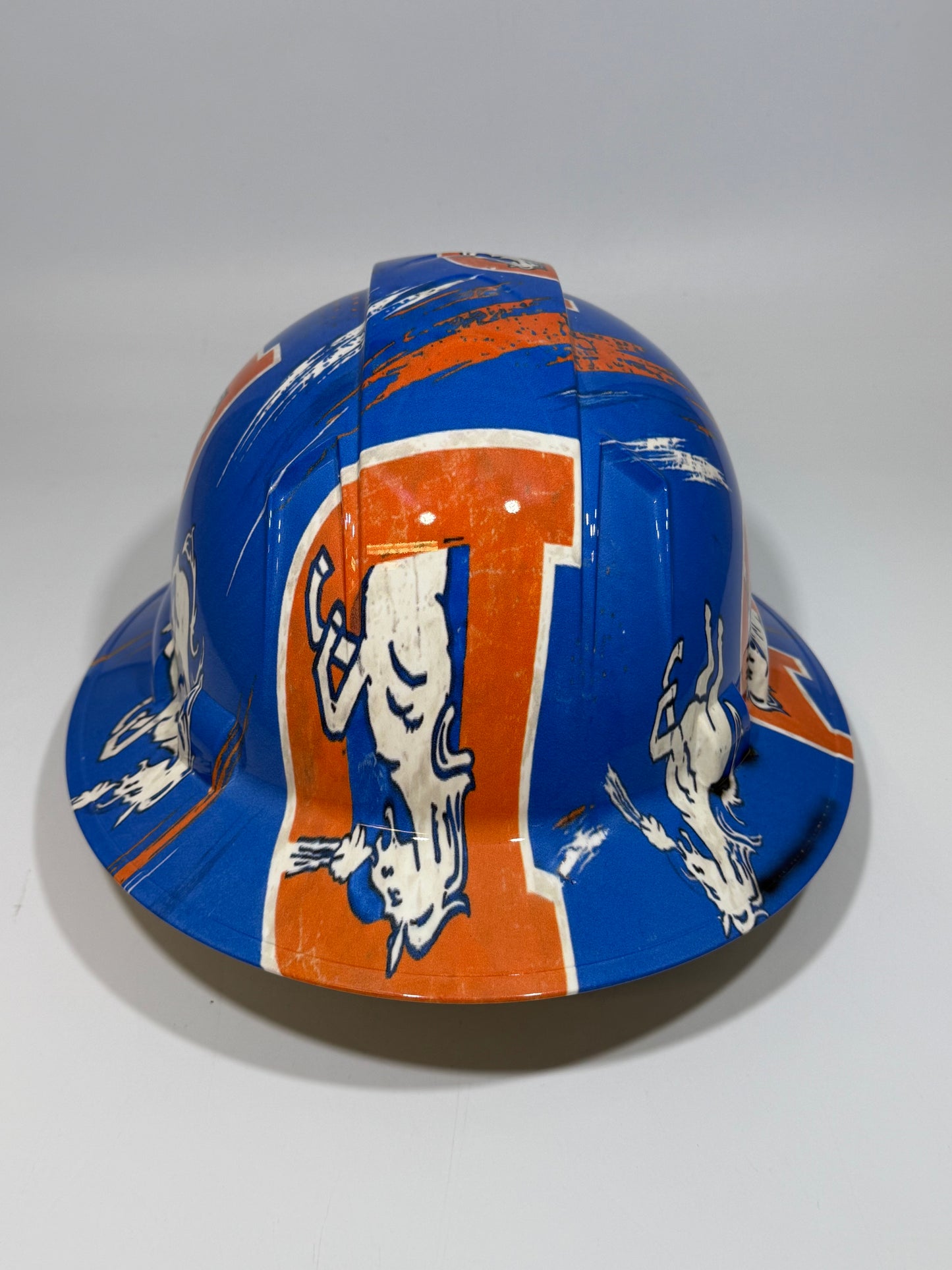 BRONCOS "D" Full Brim Hard Hat