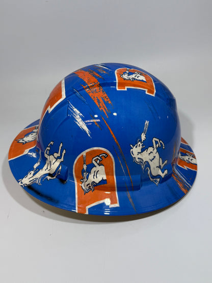 BRONCOS "D" Full Brim Hard Hat