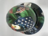 Full Brim Hard Hat Hydro Dipped Mexican & American Eagles