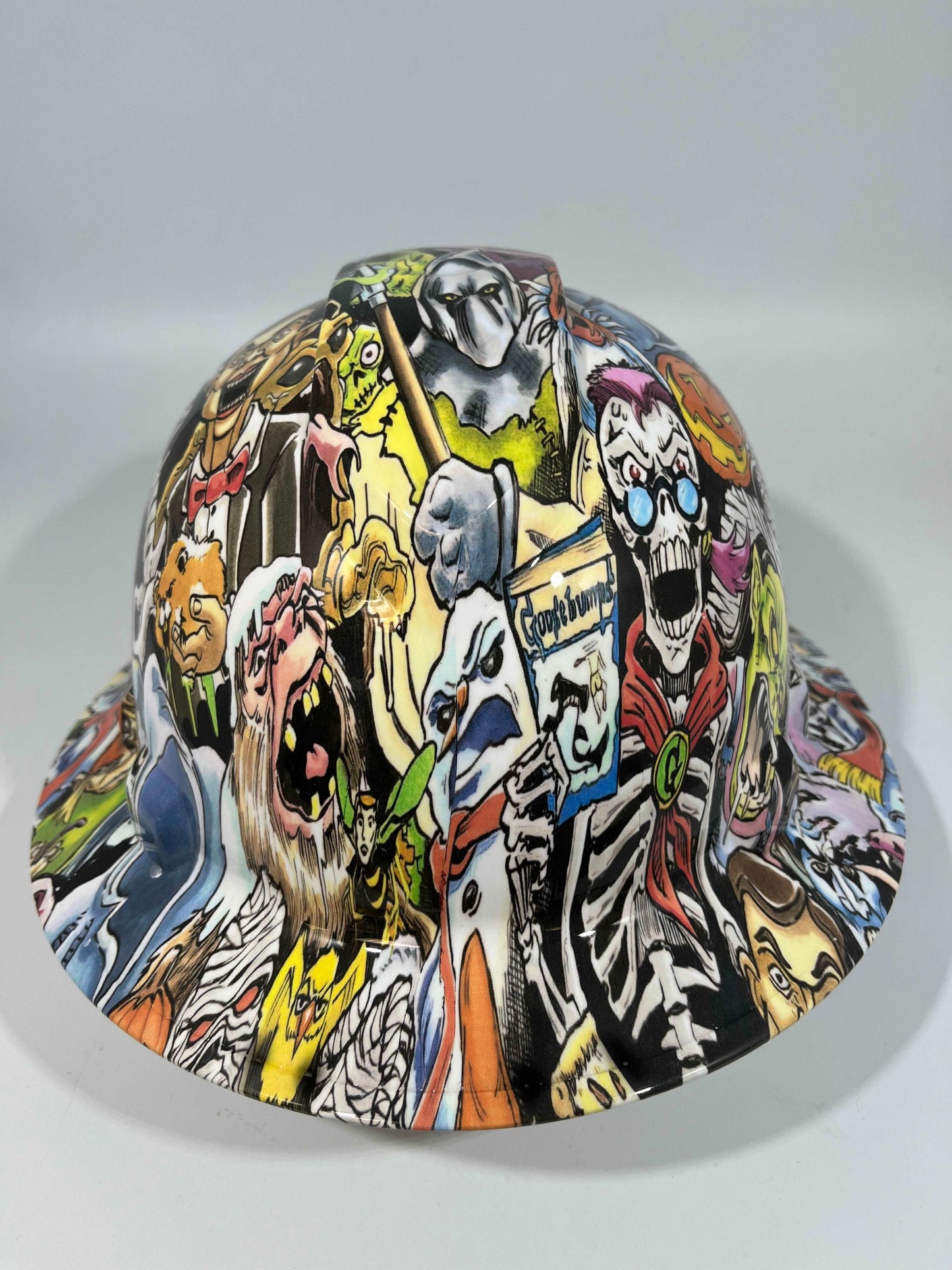 Full Brim Hard Hat Hydro Dipped GOOSEBUMPS