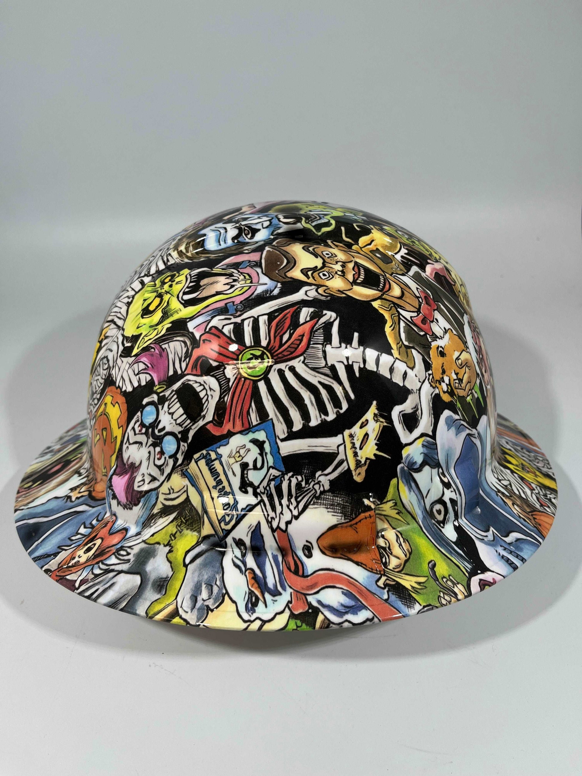 Full Brim Hard Hat Hydro Dipped GOOSEBUMPS