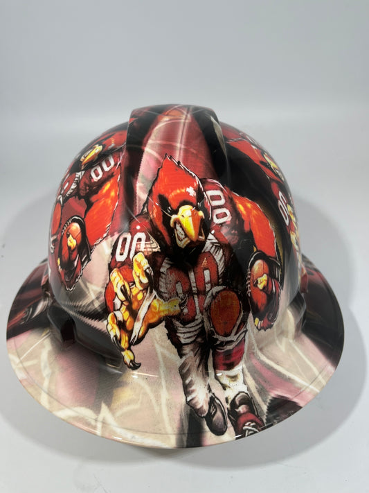 Full Brim Hard Hat Hydro Dipped ARIZONA CARDINALS