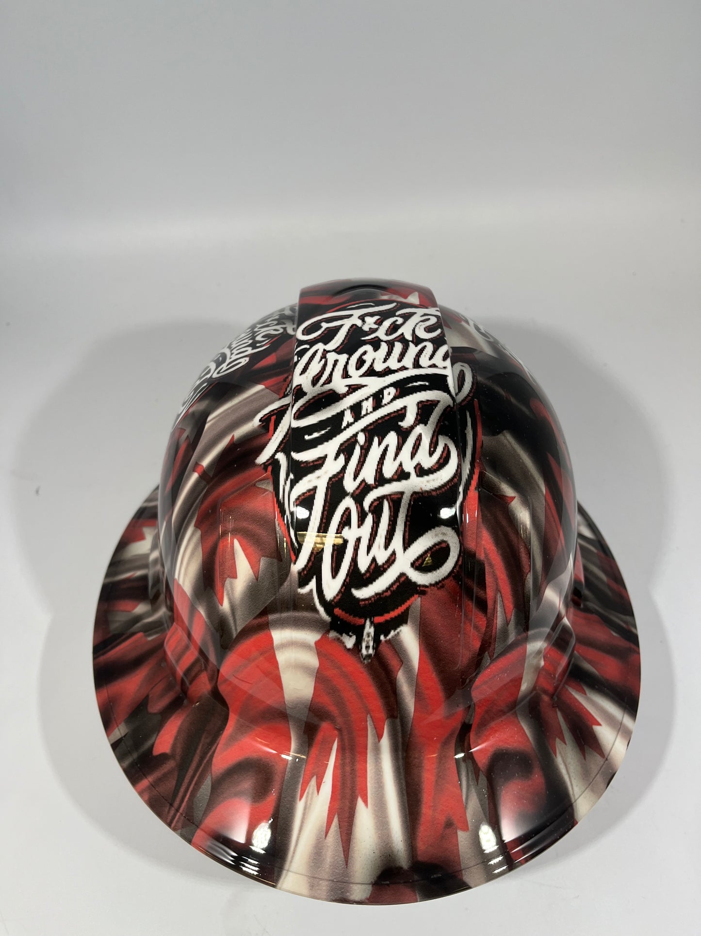 Full Brim Hard Hat Hydro Dipped CANADIAN FLAG FAFO EDITION