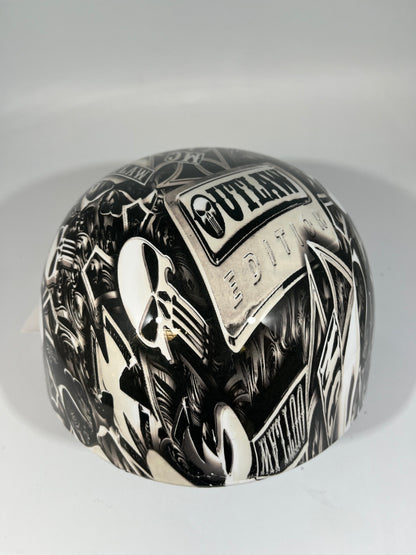 Baseball Cap Style Motorcycle Helmet AMERICAN OUTLAW