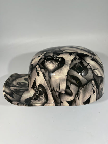 Baseball Cap Style Motorcycle Helmet ACES & SKULLS