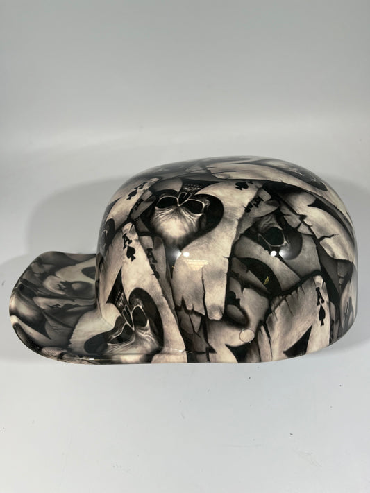 Baseball Cap Style Motorcycle Helmet ACES & SKULLS