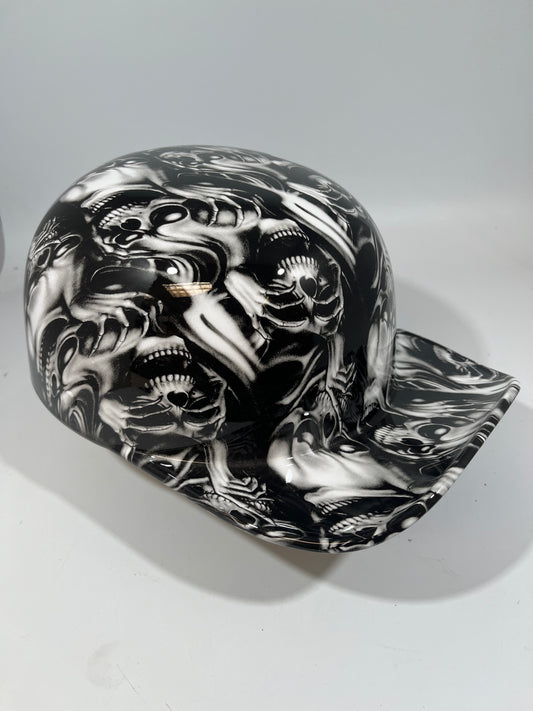 Baseball Cap Style Motorcycle Helmet HEAR NO EVIL SPEAK NO EVIL SEE NO EVIL