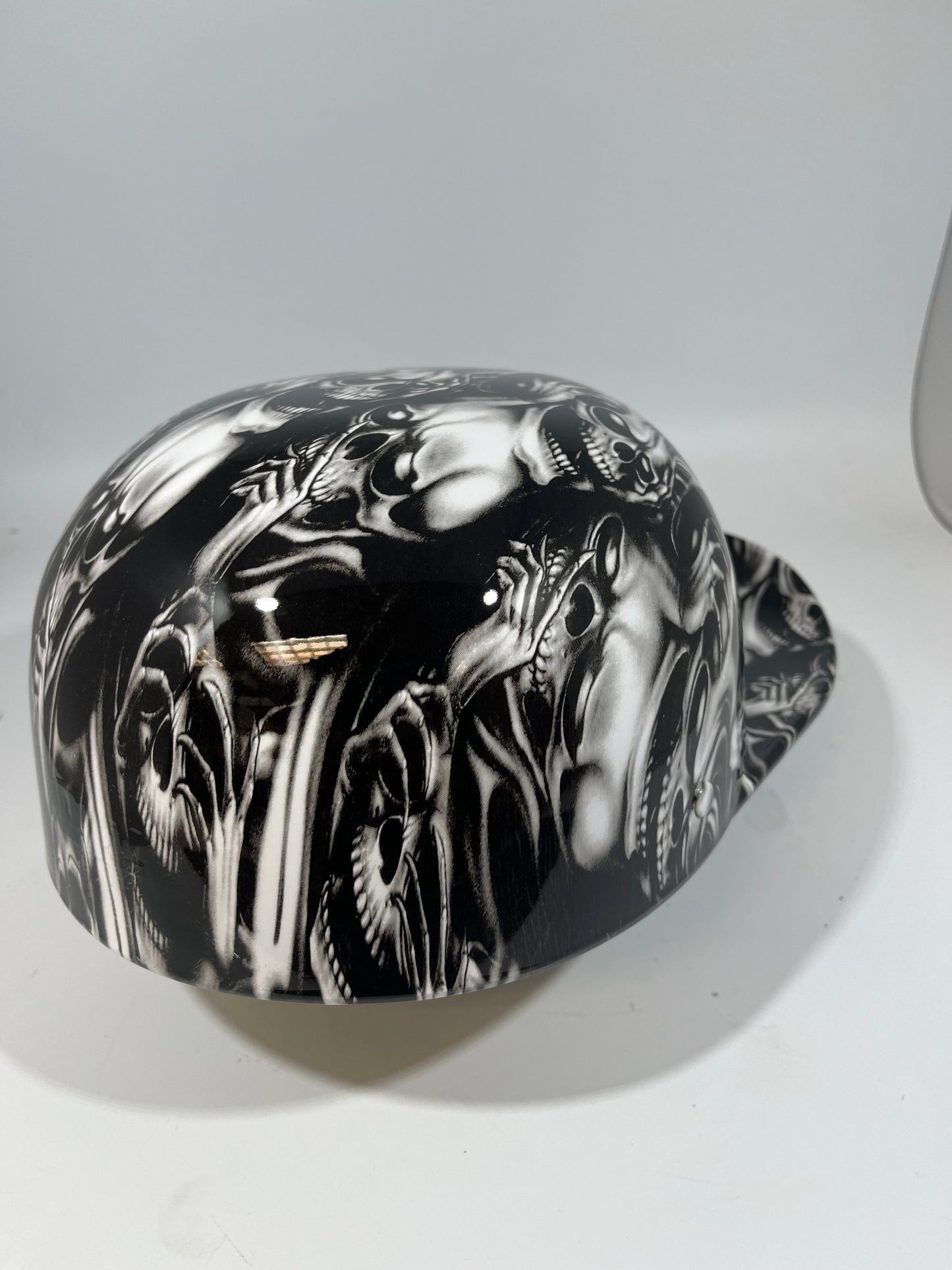 Baseball Cap Style Motorcycle Helmet HEAR NO EVIL SPEAK NO EVIL SEE NO EVIL