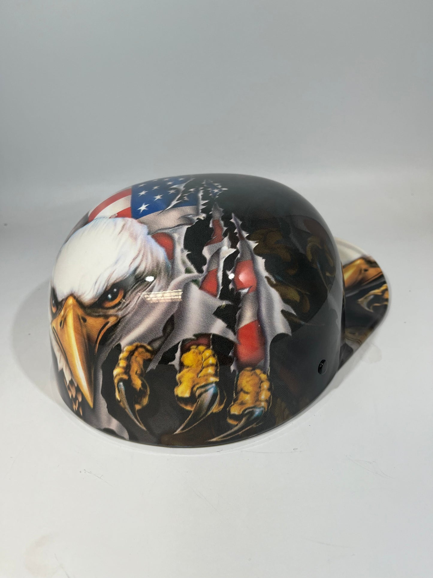 Baseball Cap Style Motorcycle Helmet RIPPING EAGLES