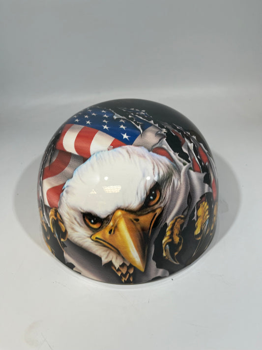 Baseball Cap Style Motorcycle Helmet RIPPING EAGLES