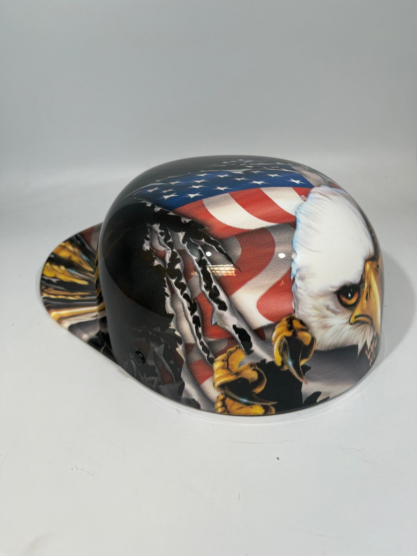 Baseball Cap Style Motorcycle Helmet RIPPING EAGLES