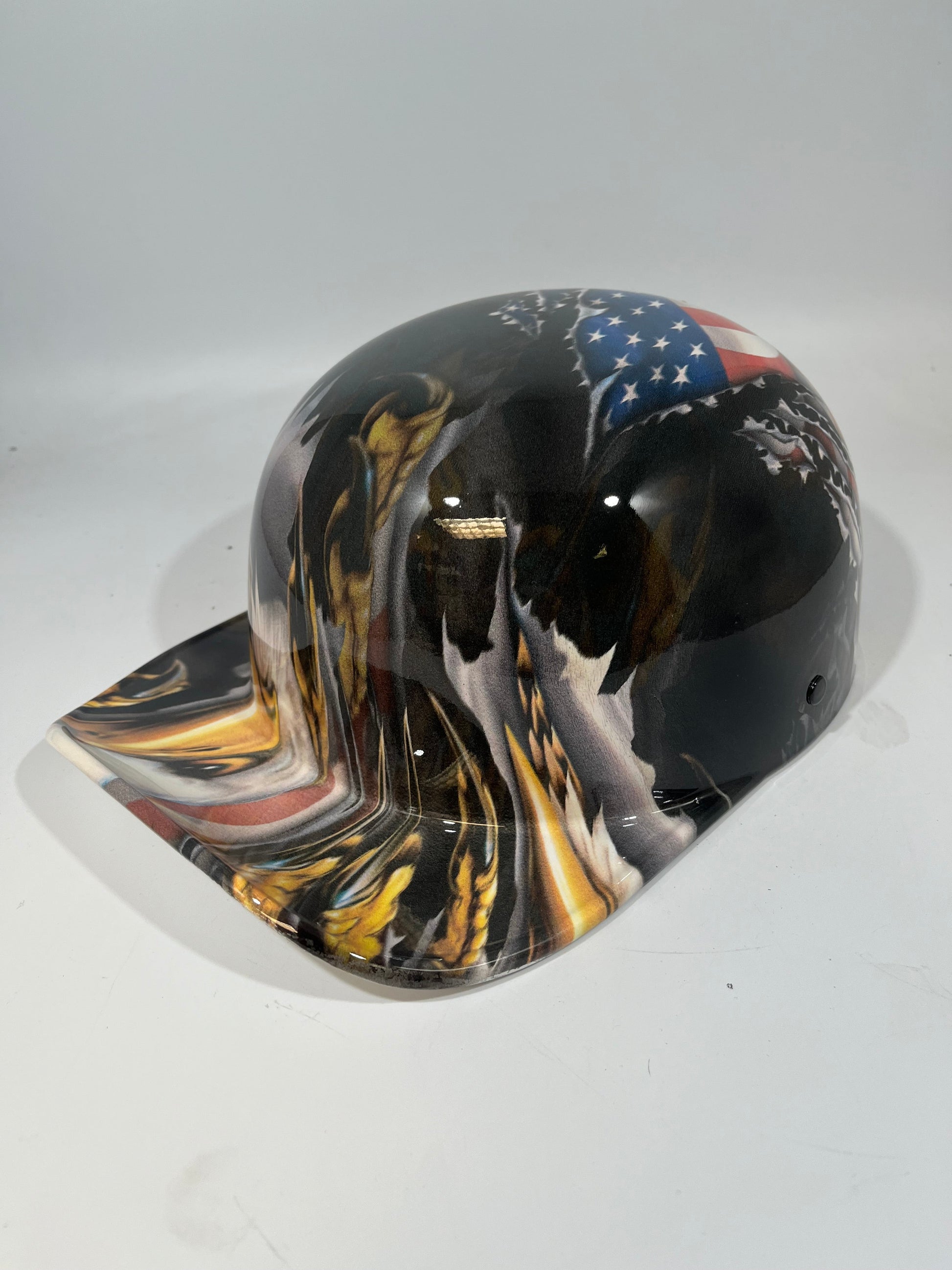 dipping motorcycle helmet Full brim Hydro dipped Trump customizable hardhats – The Hard Hat Shop