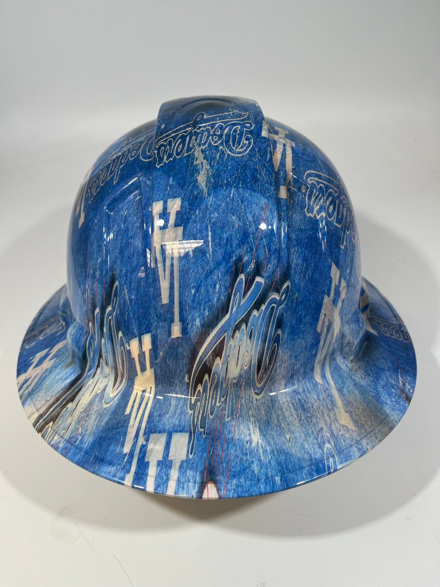 Full Brim Hard Hat Hydro Dipped LA DODGERS