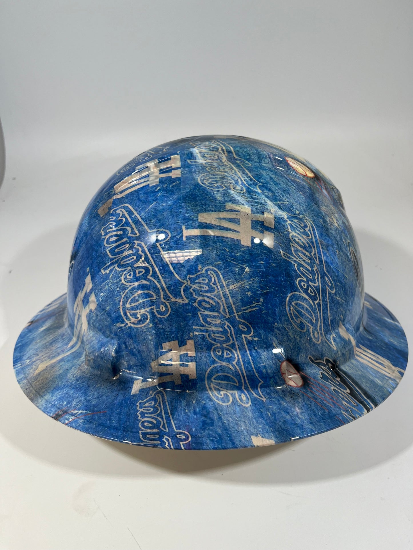 Full Brim Hard Hat Hydro Dipped LA DODGERS