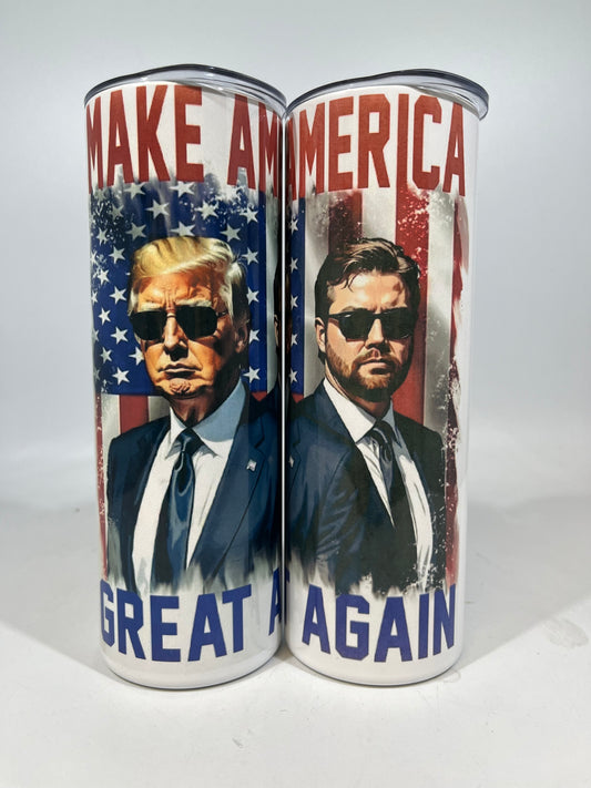 20 oz Skinny Tumbler - Make America Great Again