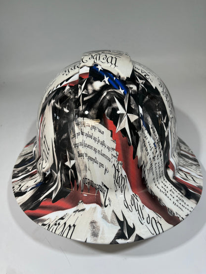 Full Brim Hard Hat Hydro Dipped OUTLAW HILLBILLY