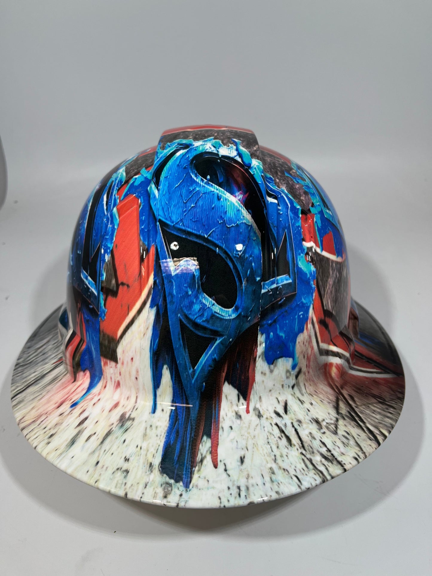 Full Brim Hard Hat Hydro Dipped Superman Pepsi