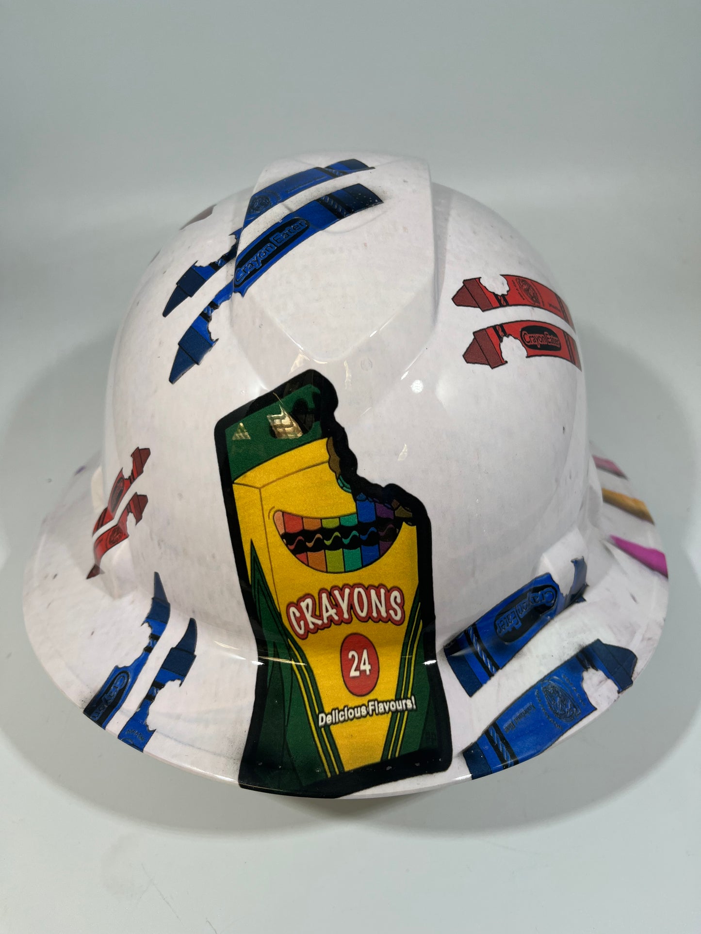 Full Brim Hard Hat Hydro Dipped CRAYON EATER