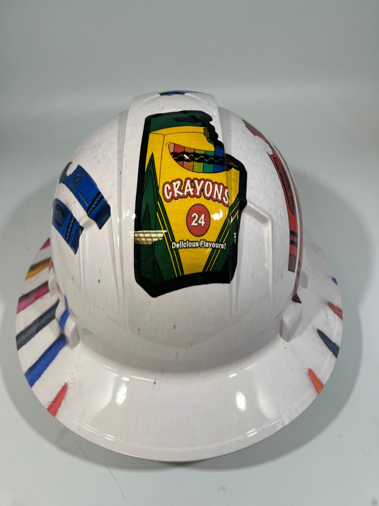 Full Brim Hard Hat Hydro Dipped CRAYON EATER