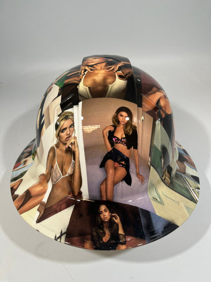 Full Brim Hard Hat Hydro Dipped CELEBRITIES