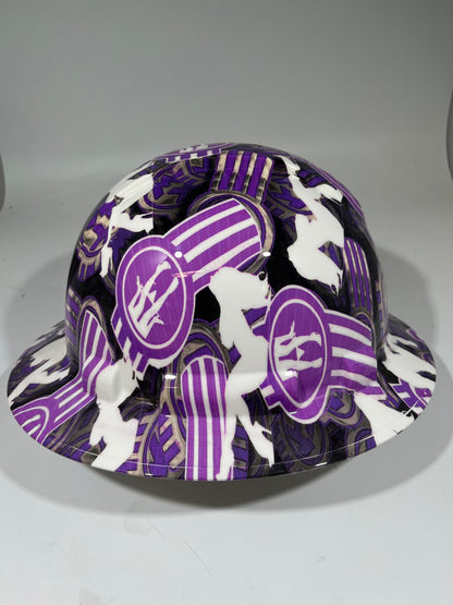 Full Brim Hard Hat Hydro Dipped KENWORTH PURPLE PANTY DROPPER