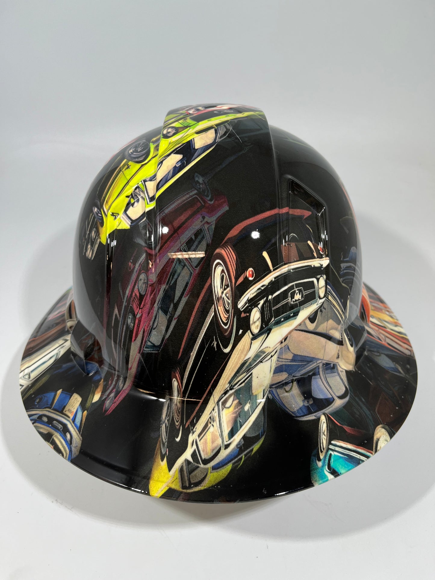 Full Brim Hard Hat Hydro Dipped FORD MUSTANGS