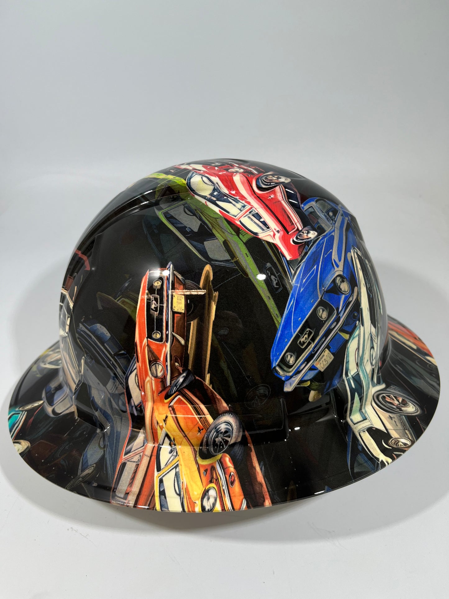 Full Brim Hard Hat Hydro Dipped FORD MUSTANGS