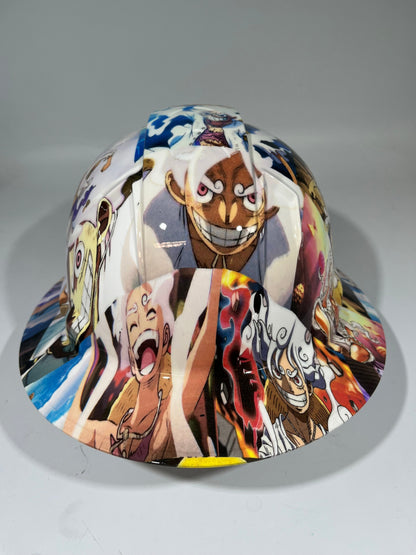 Full Brim Hard Hat Hydro Dipped GEAR 5 MONKEY D LUFFY