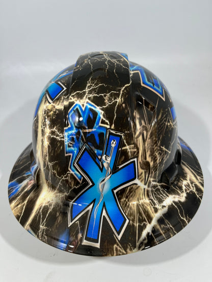 Full Brim Hard Hat Hydro Dipped EMS