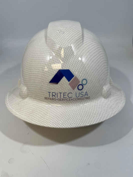Full Brim Hard Hat Hydro Dipped TRITEC USA