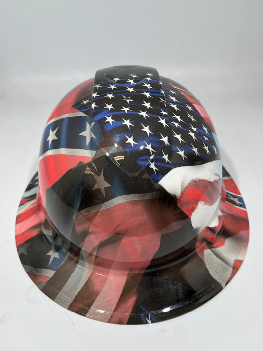Full Brim Hard Hat Hydro Dipped SOUTHERN PRIDE